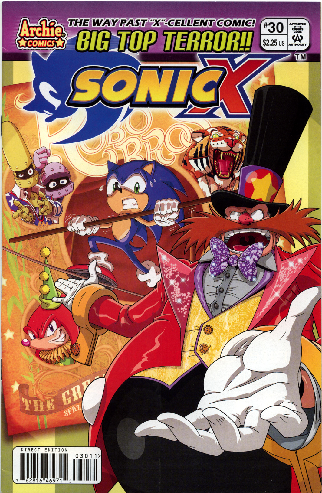 Sonic X - April 2008 Comic cover page